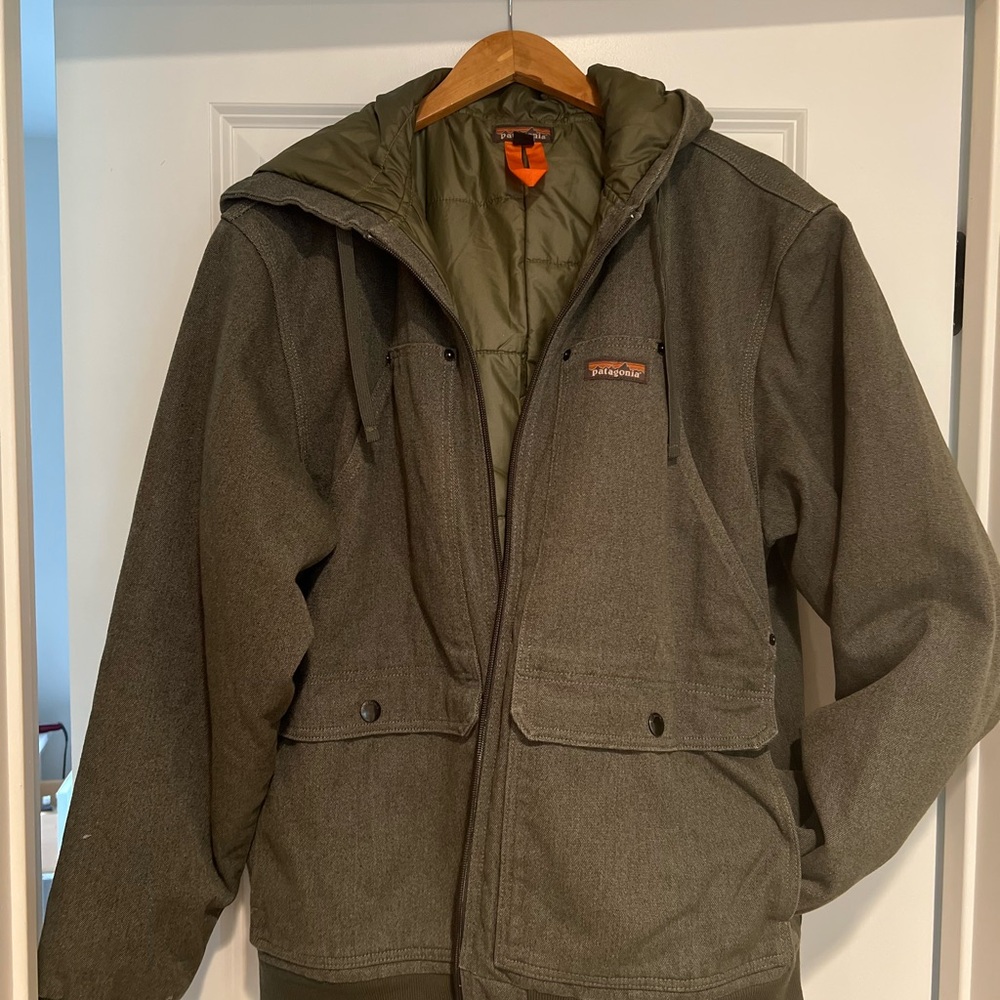 Patagonia Olive Green Field Jacket with Hood